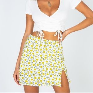 Princess Polly size US 8 lemon skirt